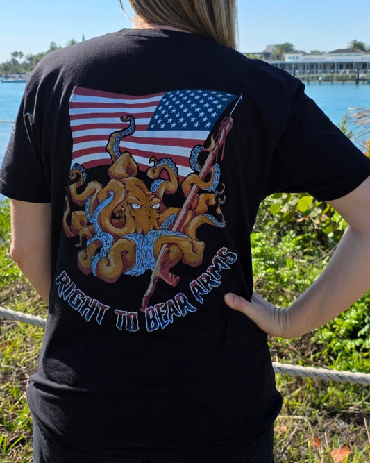 Right to Bear Arms Octopus Tee