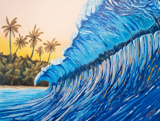 Ceviche Wave Painting - Original Art