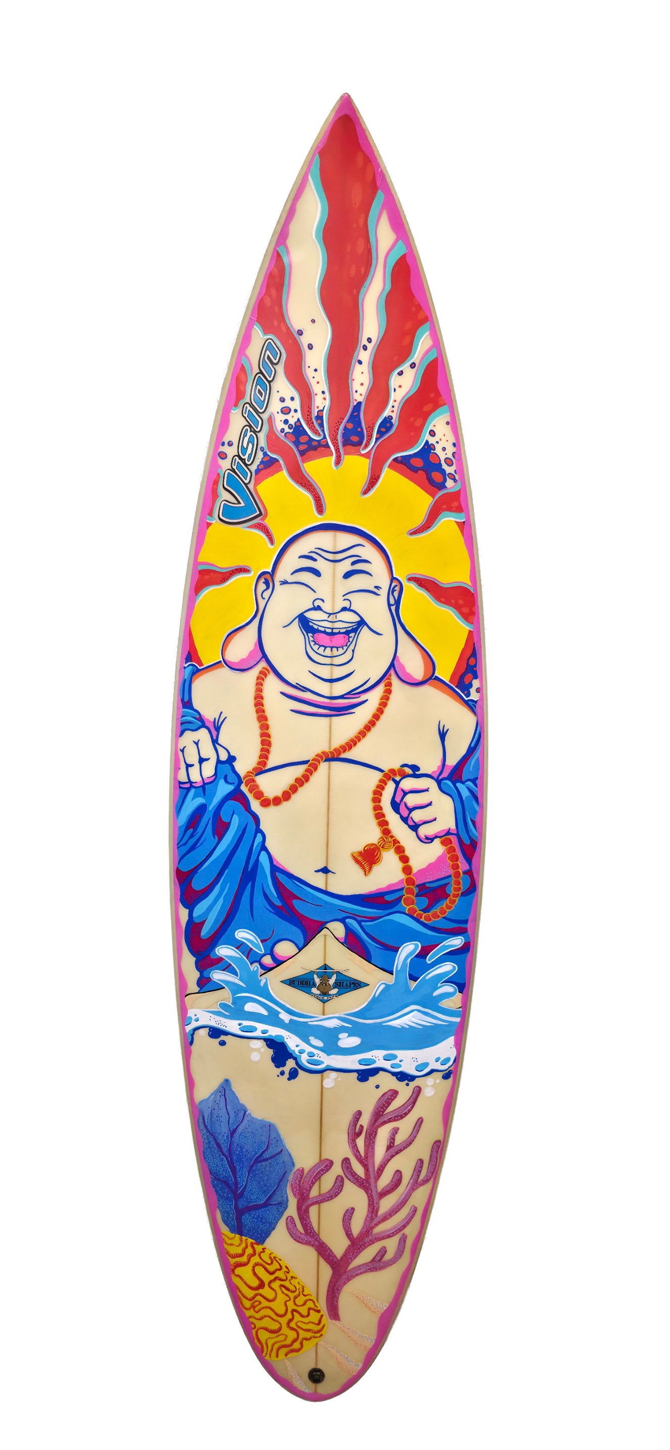 Buddha's Board - Surfboard Art