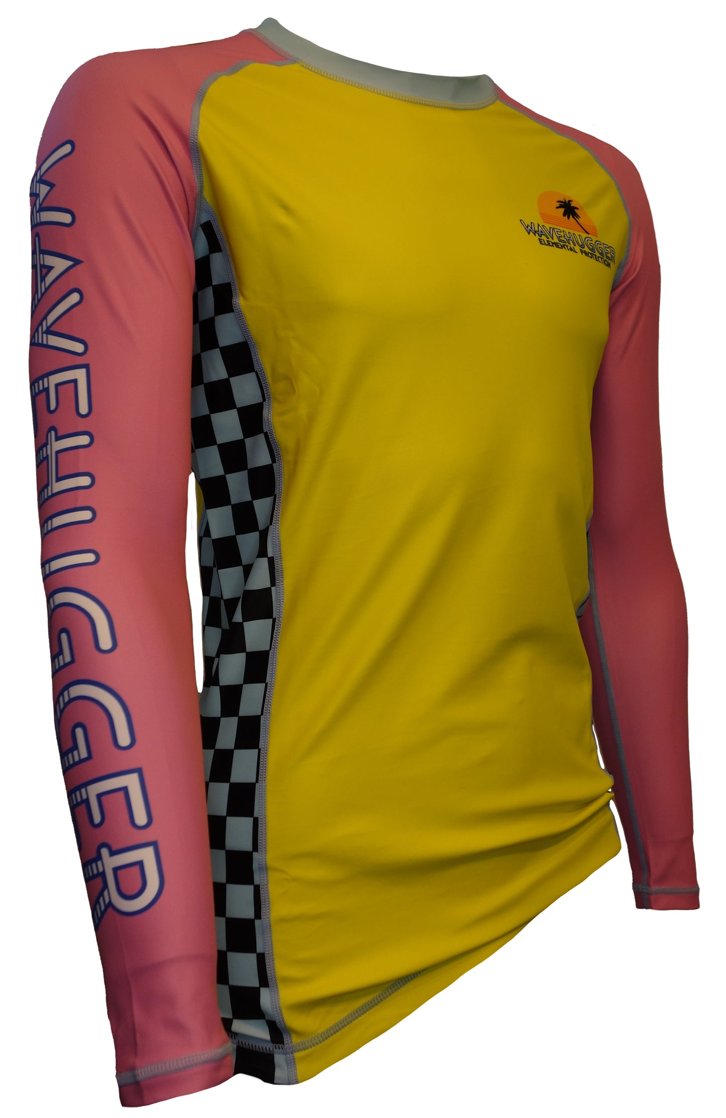 Classy and Nasty Yellow Pink Long Sleeve Rash Guard