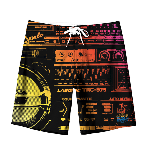 Retro Radio Surf Shorts