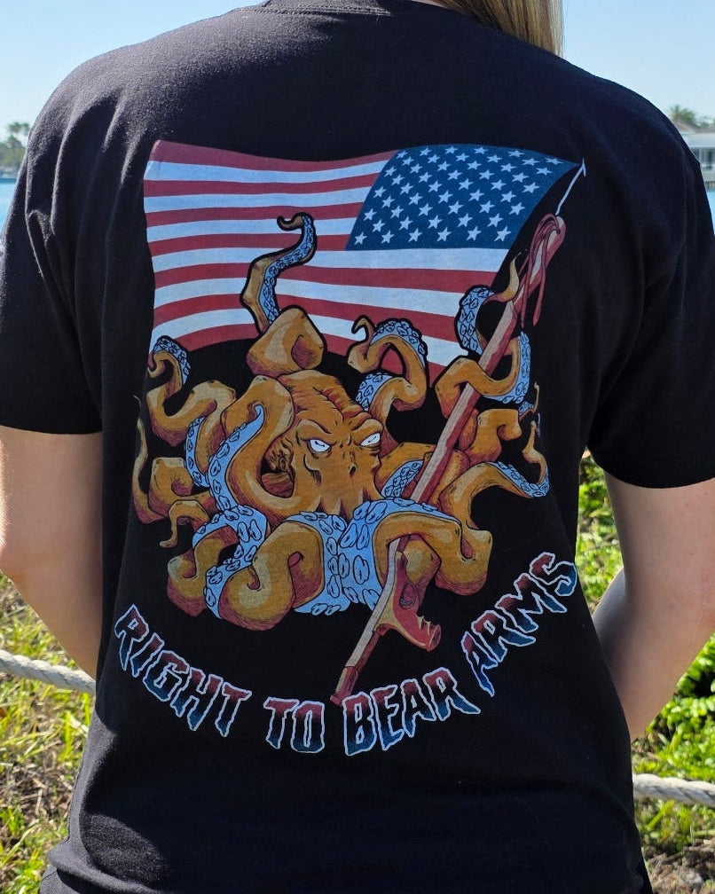Right to Bear Arms Octopus Tee